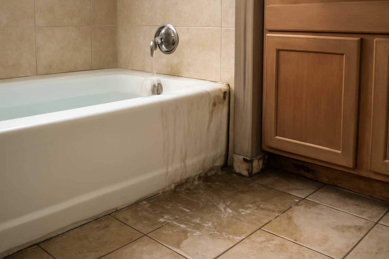 Bathtub Overflow Water Removal in Keller, TX