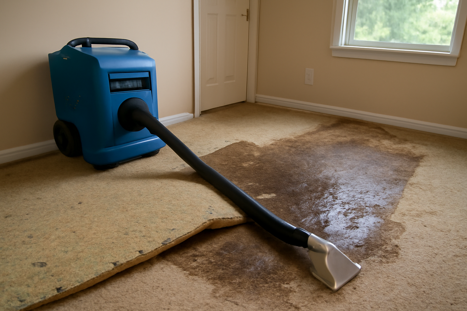 Carpet Pad Water Extraction in Keller, TX
