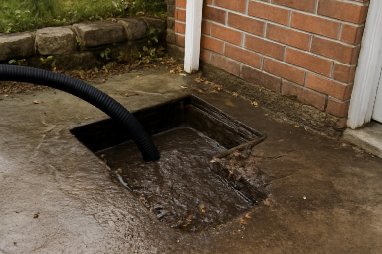 Clogged Drain Water Removal
