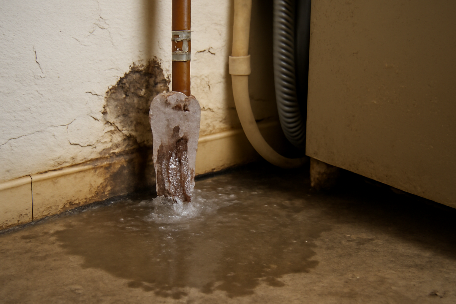 Frozen Pipe Water Removal in Keller, TX