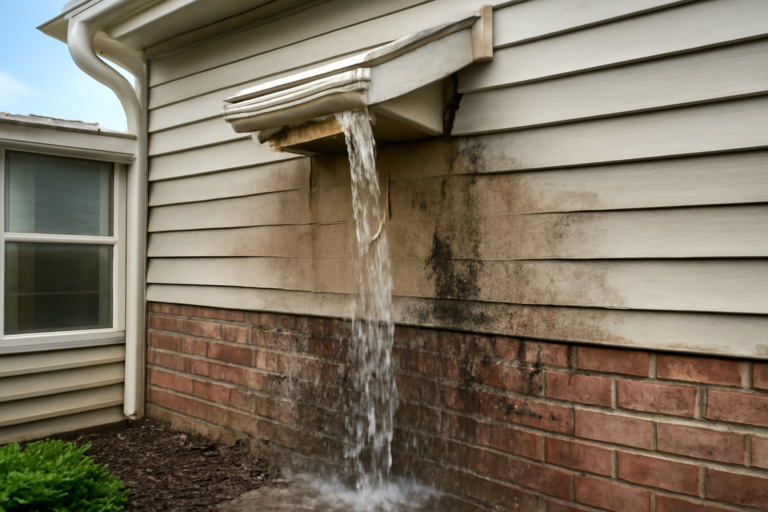 Gutter Overflow Water Removal