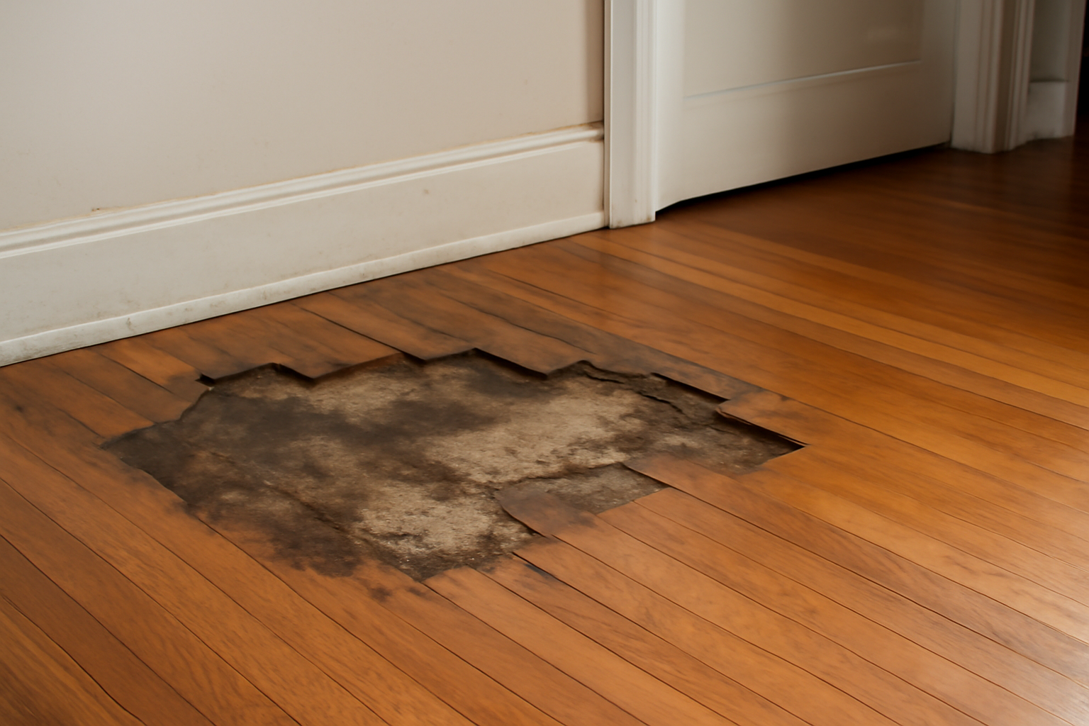 Hardwood Floor Water Damage Repair in Keller, TX