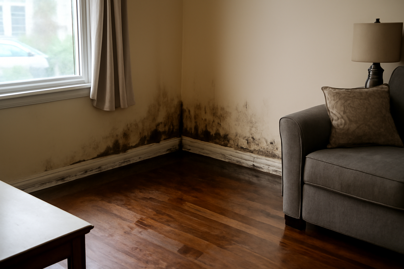 Living Room Water Removal in Keller, TX