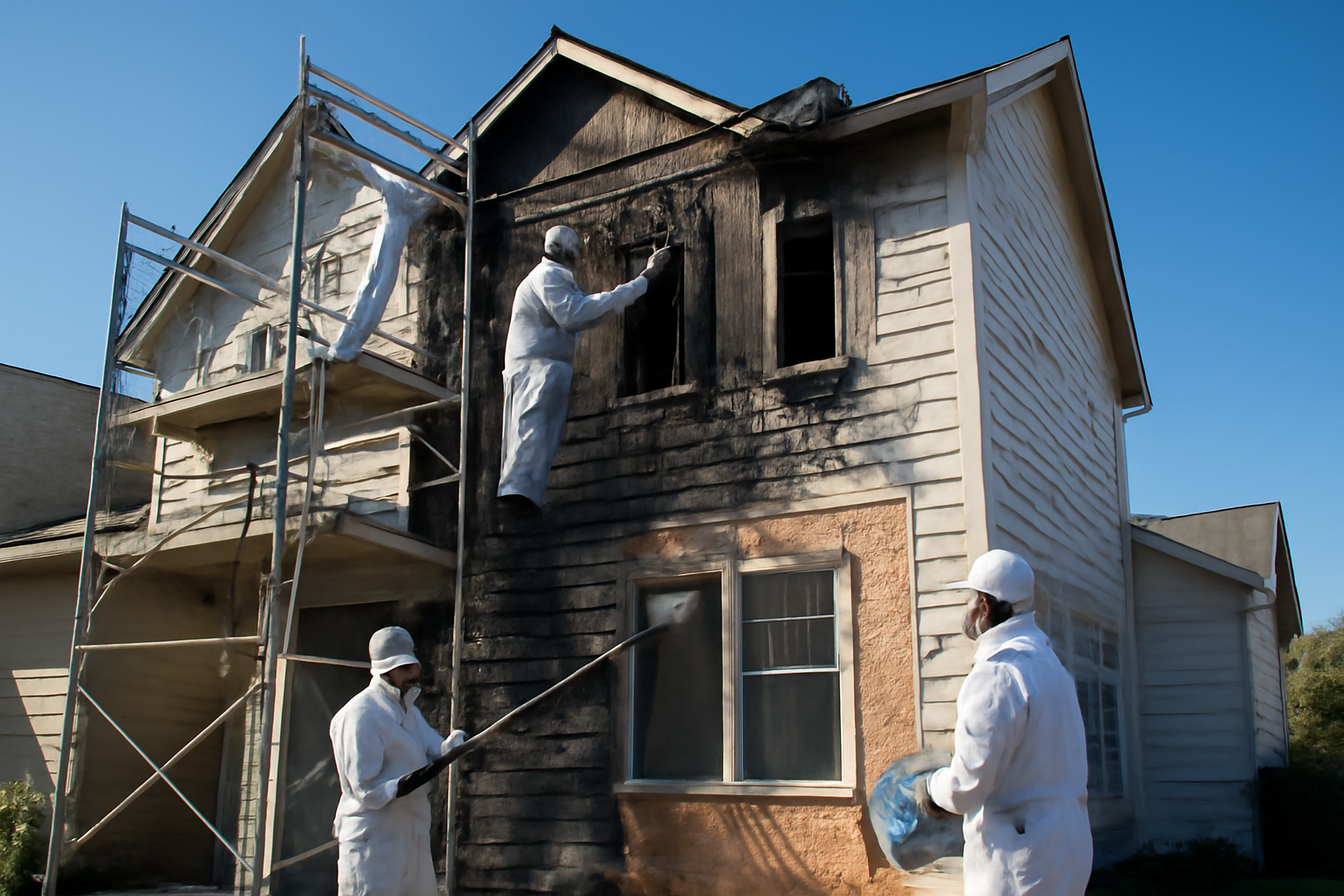 Fire damage restoration service