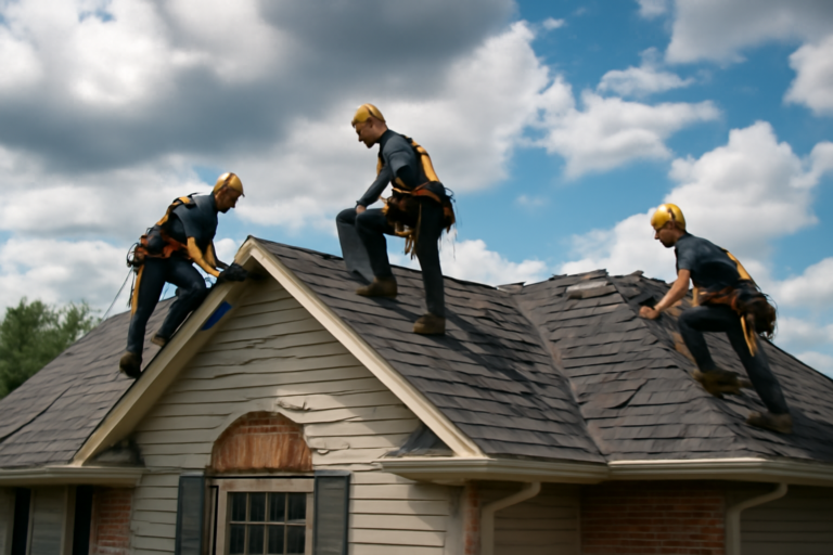 Storm damage repair service