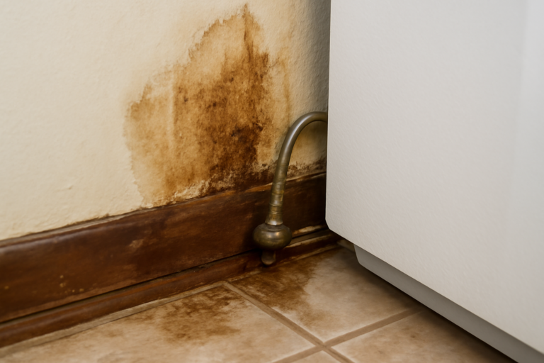 Refrigerator Water Line Leak Removal