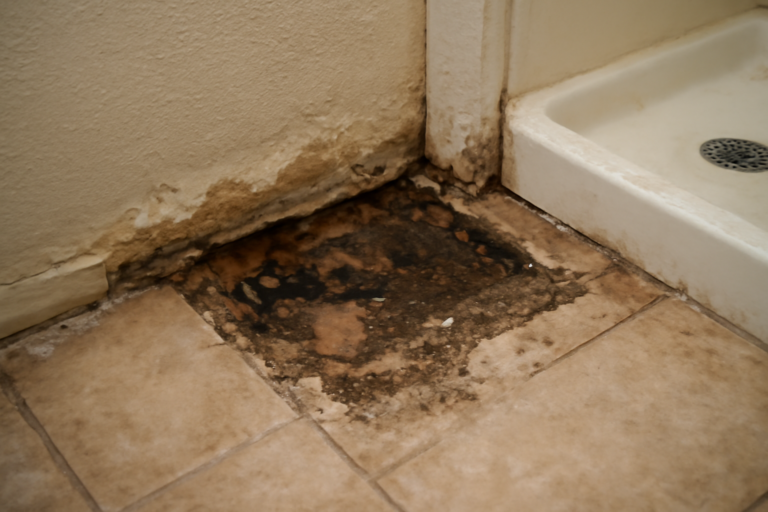 Shower Pan Leak Water Removal
