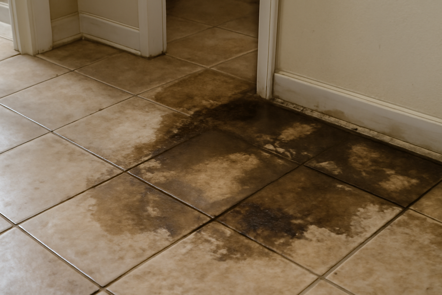 Tile Floor Water Damage Restoration in Keller, TX