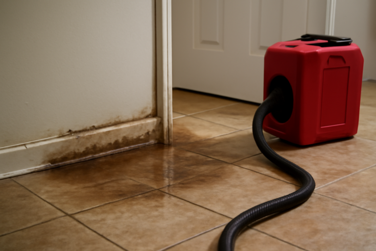 Tile Floor Water Extraction